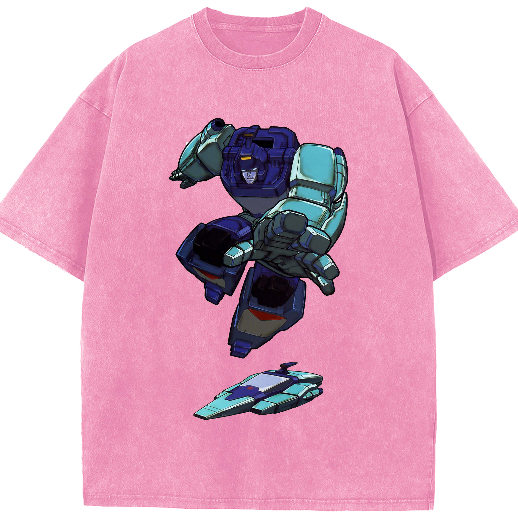 （画像用）  綿100% ヴィンテージ風 半袖Tシャツ（フロントプリント）